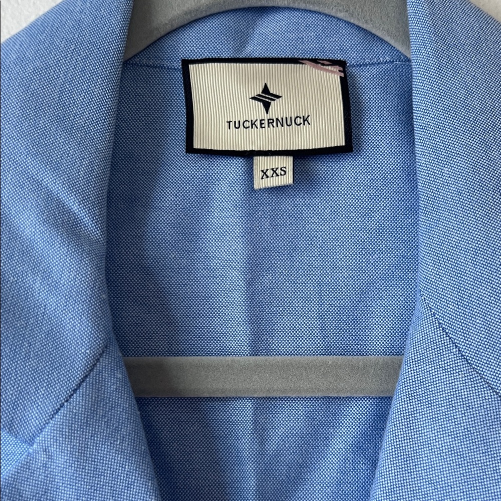 Tuckernuck Light Blue Sleeveless Collared Top - Picture 3 of 4